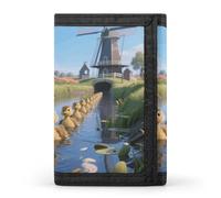 Ducks in Line Slim Wallet Trifold Wallet Credit Card Holder Wallets Stylish Money Clip for Men Women