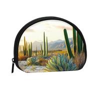 Ducks in the water Coin Purse - Coin Pouch Mini Change Purse for Coins, Keys, Lipstick and Essentials with Zipper Closure, Desert Cactus, One Size, Fashion