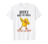 Ducks Make Me Happy You Not So Much Duck Value Graphic T-Shirt