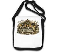 Ducks Managing Money And Secret Operations Shoulder Bag White