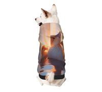 Ducks Swimming in The Lake Dog Hoodie â€“ Soft & Breathable Polyester Pet Clothes for Small, Medium, and Large Dogs