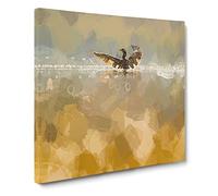 Ducks Wings Canvas Print | Gallery Wrapped 30mm Frame Wall Art | 20x20 inches | Ready to Hang | Abstract Bird Picture | Living Room Bedroom Lounge Office