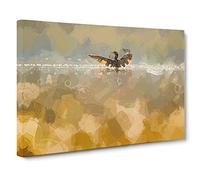 Ducks Wings Canvas Print | Gallery Wrapped 30mm Frame Wall Art | 30x20 inches | Ready to Hang | Abstract Bird Picture | Living Room Bedroom Lounge Office