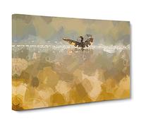 Ducks Wings Canvas Print | Gallery Wrapped 30mm Frame Wall Art | 30x20 inches | Ready to Hang | Abstract Bird Picture | Living Room Bedroom Lounge Office