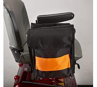 Ducksback Mobility Scooter Wheelchair Pannier Storage Bag & Wallet, Hi-Vis