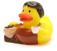 Duckshop Bath Duck Barista I Squeaky Duck L: 8 cm I Squeaky Duckle I Gift for Coffee Lovers I Present Collector