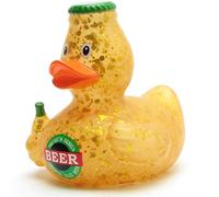 Duckshop Beer Rubber Duck, Yellow, Vinyl, 18 months and over