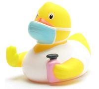 Duckshop Bleib Healthy Bath Duck, AHA Squeaky Duck, Length: 8.5 cm