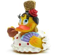 Duckshop Flamenco Bath Duck White I Squeaky Duck I L: 8.5 cm