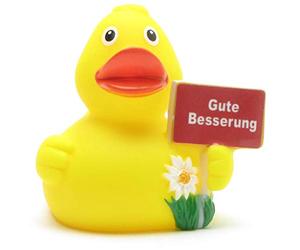 Duckshop "Get Well Soon" Rubber Duck I Squeaky Duck L 8 cm