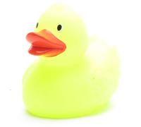 Duckshop Glow in The Dark Bath Duck Yellow I Squeaky Duck I L: 7.5 cm