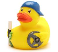 Duckshop I Bath Duck Driver I Squeaky Ducks I L: 8 cm I Includes Bath Duck Keyring in Set
