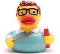 Duckshop I Bath Duck Teacher I Squeaky Duck I Squeaky Duck L: 8.5 cm I Gift for Officials I Gift for Collectors I