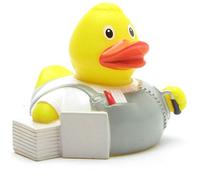 Duckshop I Bath Duck Tiler I Squeaky Duck I L: 8 cm I Includes Squeaky Duck Keyring in Set I Gift for Craftsmen I Present Collectors