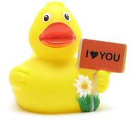 Duckshop I Love You Rubber Duck I Squeaky Duck L 8 cm