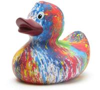 Duckshop I Rainbow Bath with Purple Beak and Squeaky Duck Length 9 cm