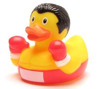 Duckshop I Rubber Duck Boxer I Squeaky Duck | L: 8 cm.
