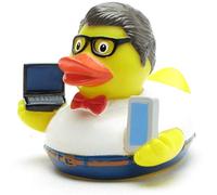 Duckshop I Rubber duck Nerd I Rubber ducky I L: 8 cm