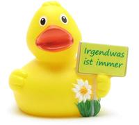 Duckshop "Irgendwas ist immer" rubber duck, squeaky duck, length: 8 cm