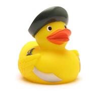 Duckshop Pirate Rubber Duck with Hat and Sabre I Squeaky Duck L 9.5 cm