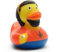 Duckshop Rasta Rubber Duck I Unicorn Squeaky Duck I L: 8.5 cm