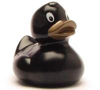 Duckshop Sara Bath Duck - Black Metallic I Squeaky Duck I L 9 cm