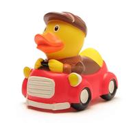 Duckshop Squeaky Duck Bath Duck Keyring, Plastic, Baby, 10 cm, Latex Free, Manual, Unisex (2 Stück/1er Pack)