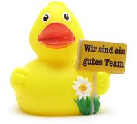 Duckshop "Wir sind ein gute Team" Rubber Duck I Squeaky Duck I L 8 cm