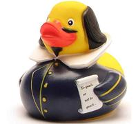 Duckshop Yarto Shakespeare Duck I Squeaky Duck I L: 10.5 cm