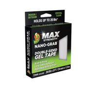 Ducktape Max Strength Nano Grab Double Sided Gel Tape 24mmx1.5m Clear (Pack of 6) 287264