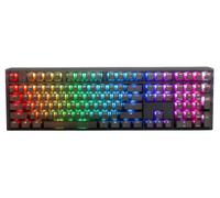 Ducky One 3 Aura Black Gaming Tastatur, RGB LED - MX-Brown (US) | Mechanical gaming keyboard with hot-swappable switches, PBT doubleshot keycaps, RGB backlight