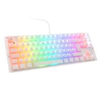 Ducky One 3 Aura White TKL Gaming Keyboard, RGB LED, MX-Silent-Red (US)