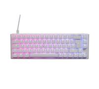 Ducky One 3 Classic 65 USB RGB Mechanical Gaming Keyboard Cherry Silent Red - Pure White UK Layout
