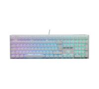 Ducky One 3 Classic Fullsize USB RGB Mechanical Gaming Keyboard Cherry Silent Red - Pure White UK Layout