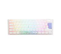 Ducky One3 Pure White Mini RGB Speed Silver Cherry MX Switch Keyboard - UK Layout