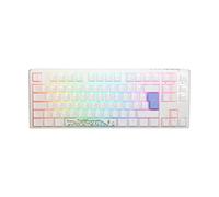 Ducky One3 Pure White TKL RGB Black Cherry MX Switch Keyboard - UK Layout