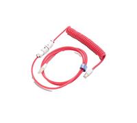 Ducky Premicord Apple Red Custom Coiled USB-C Keyboard Cable