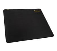 Ducky Shield Large Gaming Mouse Pad | Preen Tech Water Resistant | Anti-Slip Rubber Base | Overstitched Edges | Black, Large 450x400mm