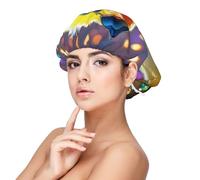 Ducky With Sunglasses Satin Bonnet Silk Bonnet, Hair Bonnet For Sleeping, Soft Double Layer Silk Sleeping Cap Hair Wrap For Women Natural Curly Braided Long Hair