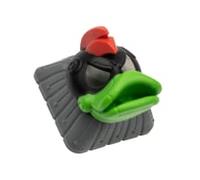 Ducky x Hotkeys League The Bulk Handmade Artisan Keycap | Resin | RGB Shine Through | Cherry MX Compatible, Grey & Green