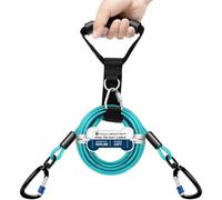 Duckygoo Heavy Duty Dog Tie Out Cable-Dog Leads for Yard & Camping, Rust Proof Leash Cable with Carrying Handle, No Tangle Tether for Medium to Large Dogs Up to 500lbs,15FT,Teal