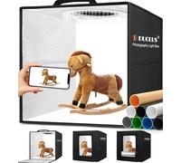 DUCLUS Light Box Photography 30cm Portable Photo-Box Booth with 120 LEDs