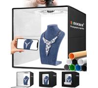 DUCLUS Light Box Photography 40 cm Photo Booth with Upgraded 18W 160 LEDs