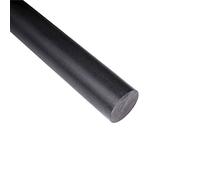 Duco Black Acetal Copolymer Rod 1.25 Inch Diameter, 12 Inch Length - Rigid Wear-Resistant Machinable Long Acetal Rods - Black Dowels Plastic Bar Stock (Pack of 1)