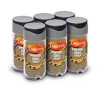 DUCROS - Kitchen Spices - Ground Grey Pepper No.7 Classic - Medium Intensity - Seasoning - 36g - Pack of 6