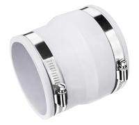 Duct Adapter Laundry Dryer Vent Connector Round to Oval Steel Clamp Connector with Steel Clamp Dryer Vent X7XA(150 becomes 110)