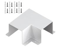Duct Bend Protector, Thermal Tube Shield, Corner Flow Housing Unit, Line Set Cover 90 Degree Heavy Duty Flat Elbow for Split HAVC Heat Pumps Duct System Plumbing Pipe Outdoor Garden Yard Install