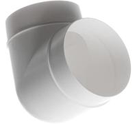 Duct Connector - 90 Degree Elbow 125mm / 5 Inch Round Pvc Ducting