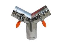 Duct Connector Adjustable Y Type Ventilation Register Air Control Valve for Tubes Bathroom Kitchen Exhaust Fan(Outer Diameter 80mm)