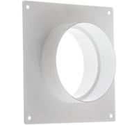 Duct Connector With Flange 125mm / 5" And Wall Plate